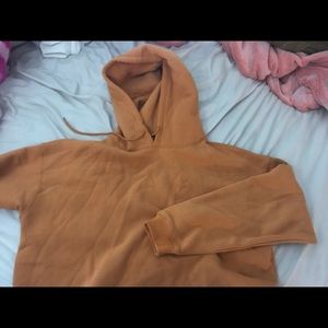 Yellow cropped sweatshirt